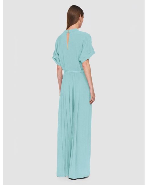 Joseph Blue Sofia Airy Plissé Jumpsuit