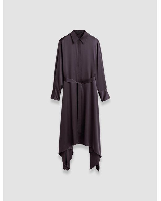 Robe Cyprien en satin de soie Joseph en coloris Blue