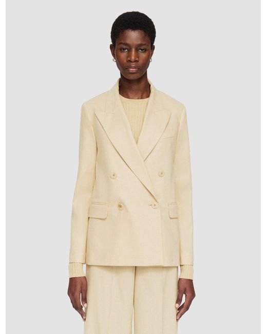 Joseph Natural Light Wool Flannel Jaden Jacket