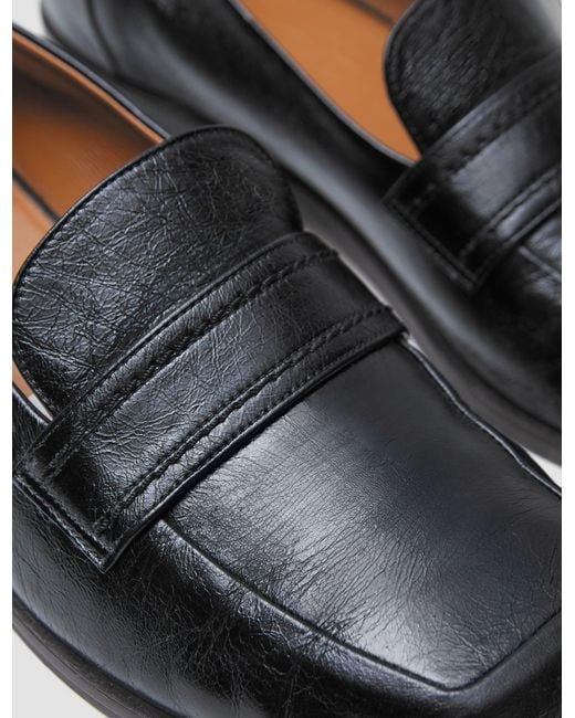 Joseph White Leather Penny Loafers