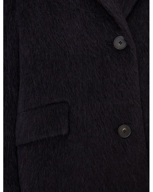 Joseph Black Laia Alpaca Wool Coat
