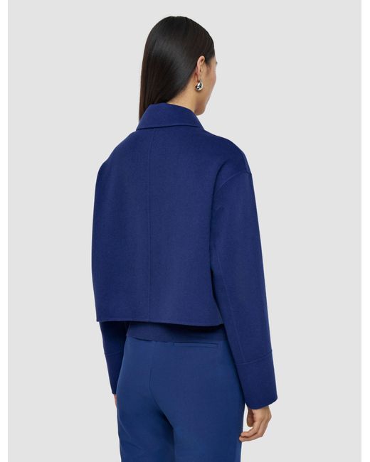 Joseph Blue Gerrard Light Double Face Wool Jacket