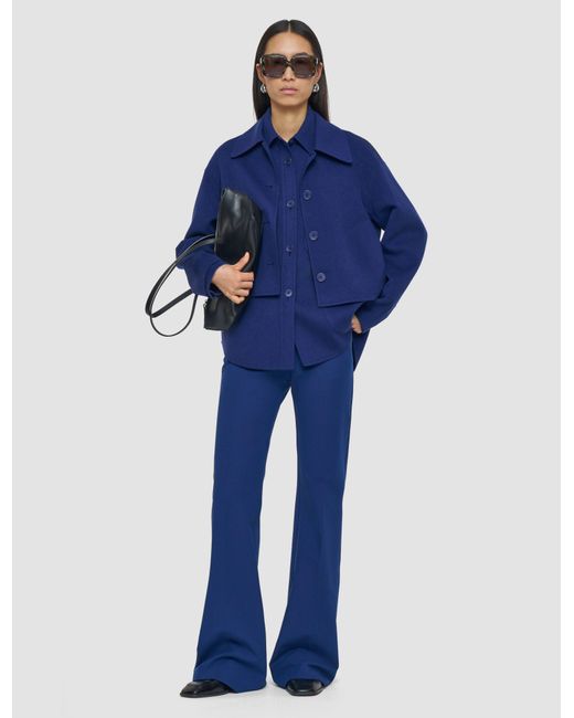 Joseph Blue Gerrard Light Double Face Wool Jacket
