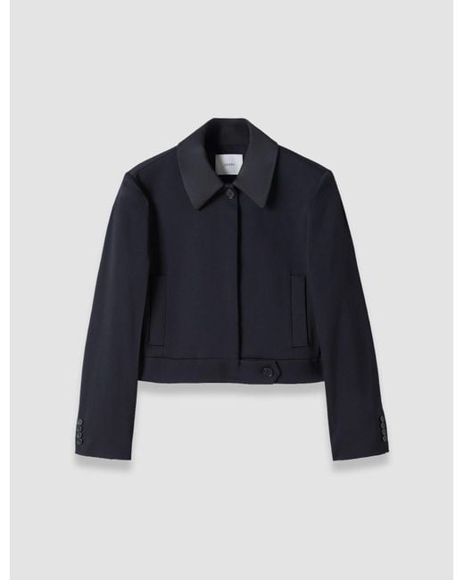 Joseph Blue Abbe Tailored Crepe Jacket