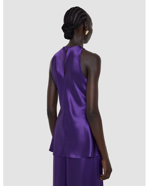 Joseph Purple Ritz Double Satin Top