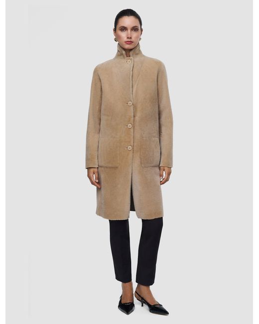 Joseph Natural Britanny Reversible Soft Shearling Jacket
