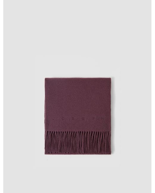 Joseph Purple Cecile Wool Scarf