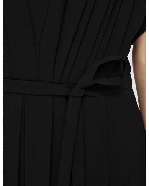 Joseph Black Sofia Airy Plissé Jumpsuit