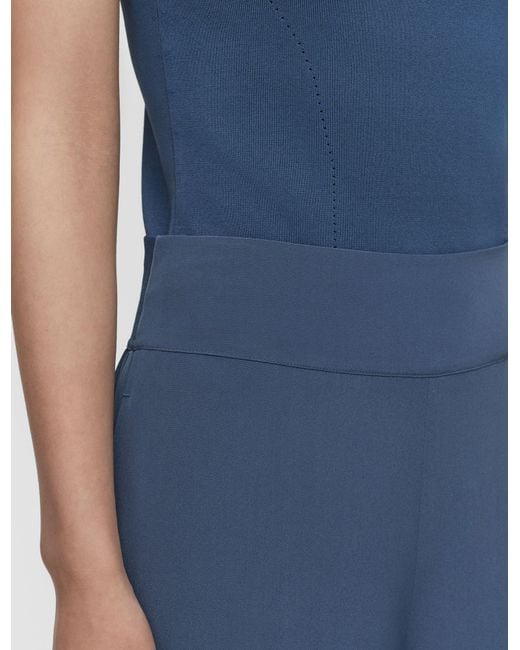 Joseph Blue Rihani Crepe De Soie Silk Trousers