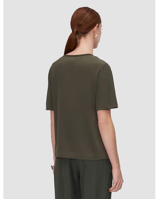 Joseph Green Rubin Crepe De Soie Silk Blouse
