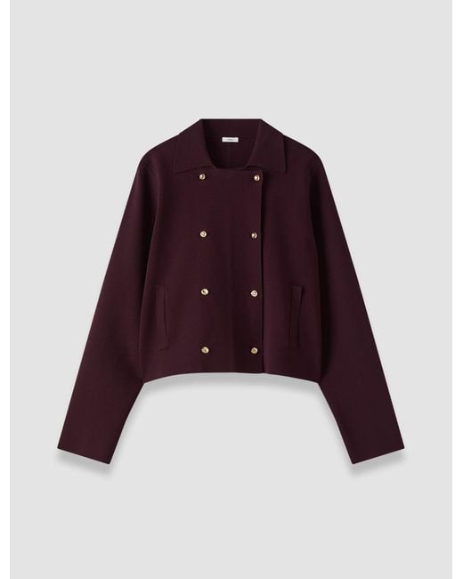 Joseph Red Pilar Compact Milano Jacket