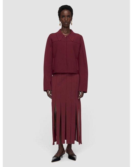 Joseph Red Gare Compact Milano Knit Jacket