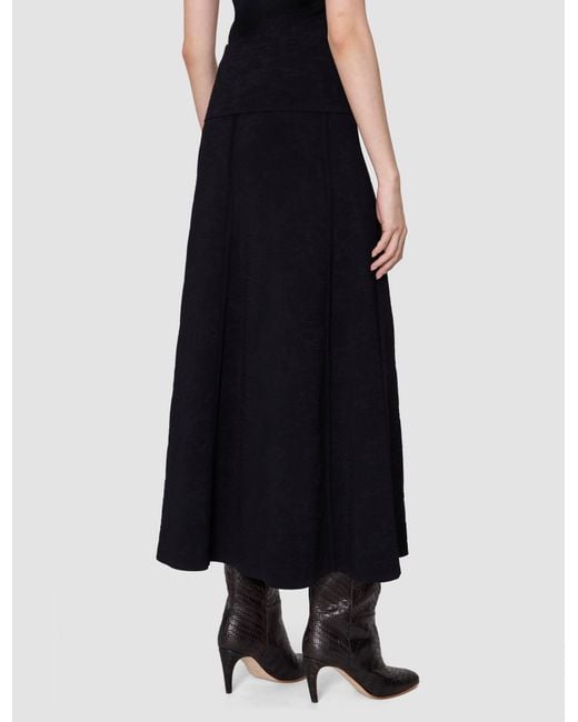 Joseph Black Helius Leopard Jacquard Milano Skirt