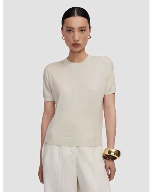 Joseph Natural Jana Silk Knit Top