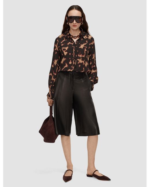 Joseph Brown Rieu Tortoiseshell Crepe Blouse