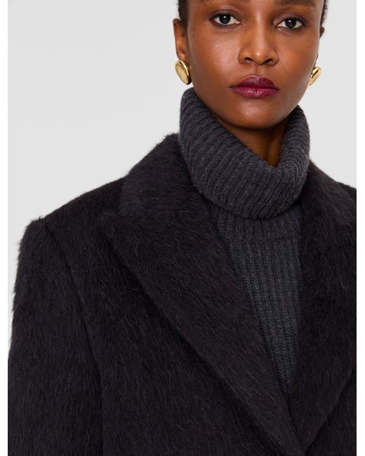Joseph Black Laia Alpaca Wool Coat