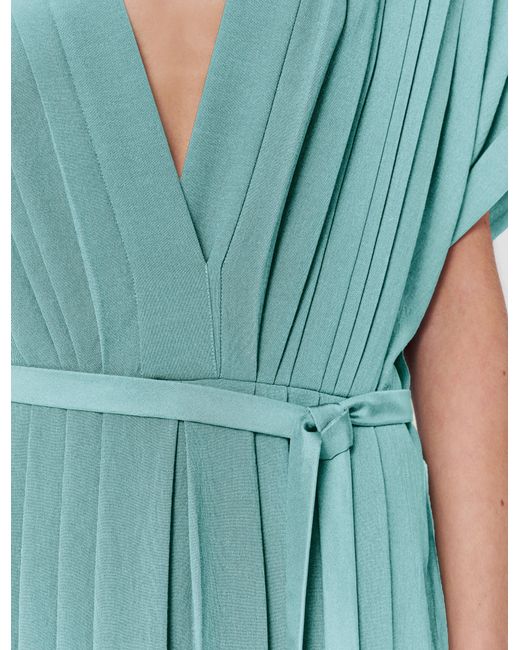 Joseph Blue Sofia Airy Plissé Jumpsuit