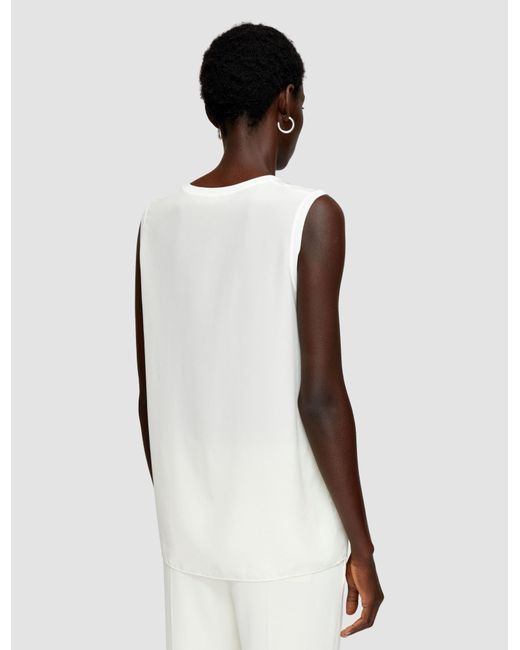 Joseph White Bley Crepe De Soie Silk Blouse
