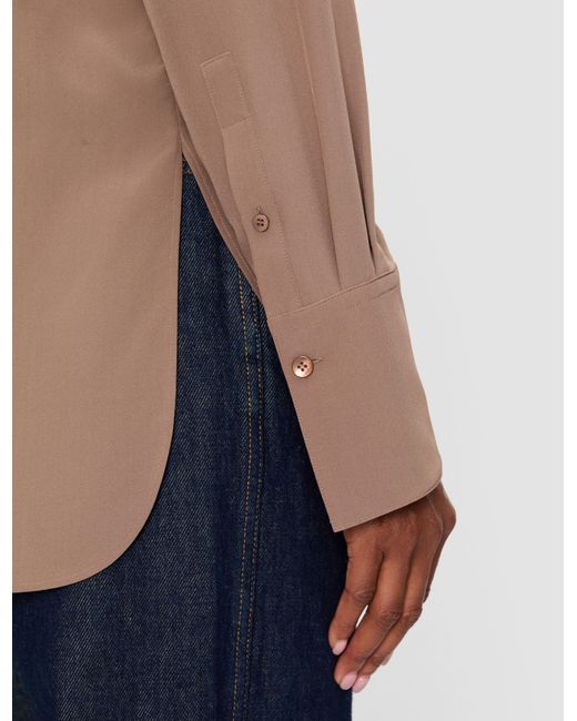Joseph Brown Joe Crepe De Chine Silk Blouse