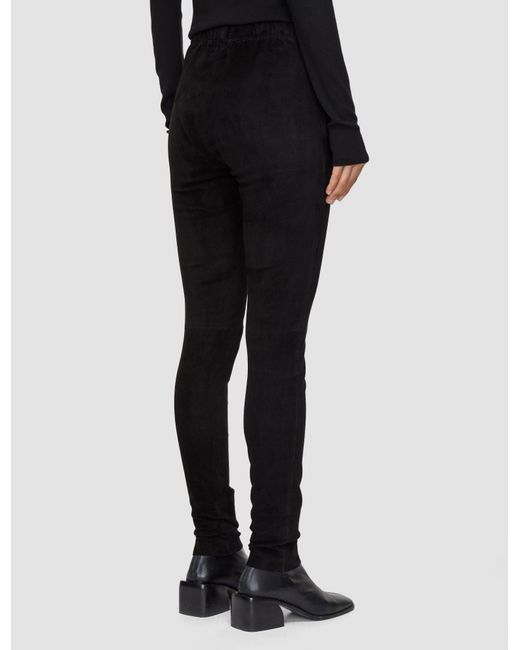 Joseph Black Suede Stretch Legging