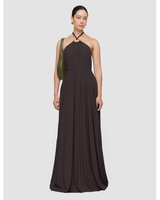 Robe Zuzi En Crêpe Mélangé De Soie Joseph en coloris Brown
