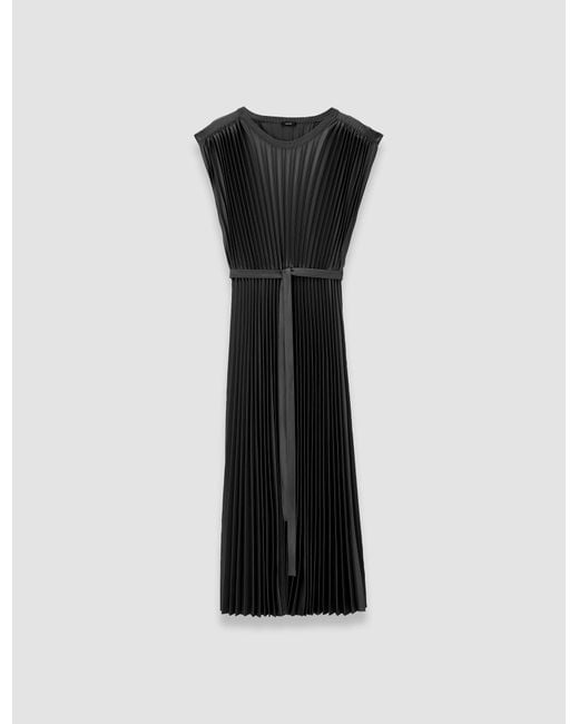 Joseph Blue Volta Knit Weave Plissé Dress