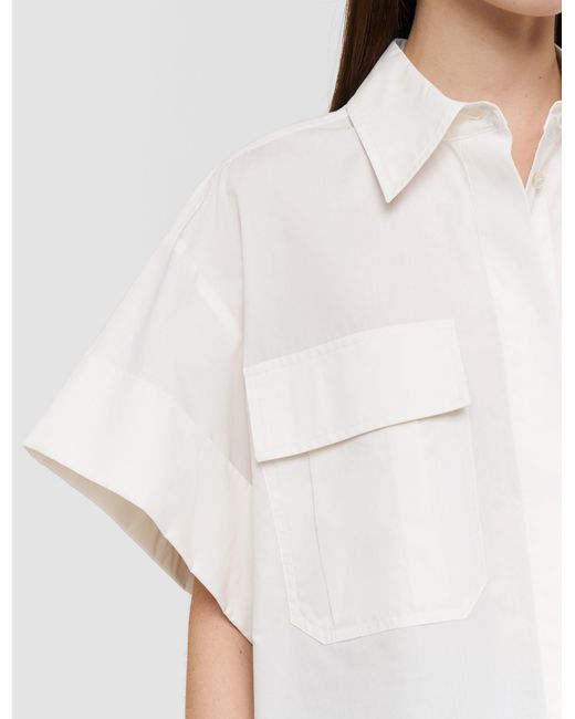 Joseph White Justo Cotton Poplin Shirt