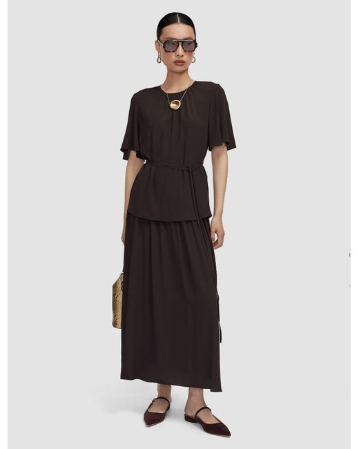 Joseph Brown Libby Silk Blend Crepe Top