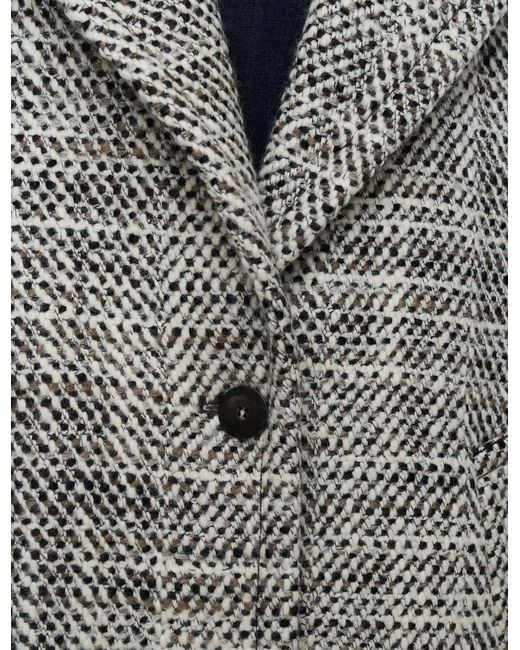Joseph Gray Florent Crosshatch Virgin Wool Coat