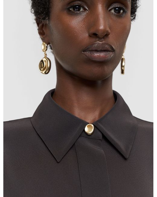 Joseph Black Camilia Satin Twill Blouse