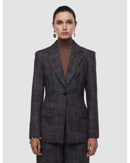 Joseph Gray Fallon Textured Tailoring Wool Jacket