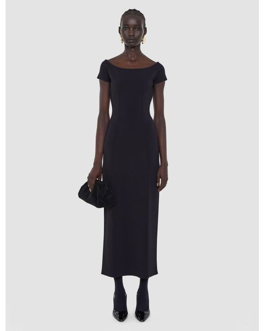 Joseph Blue Foin Compact Milano Knit Dress