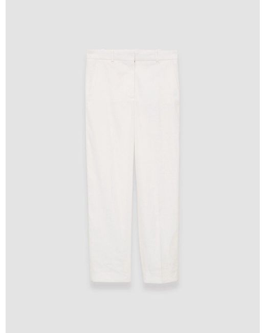 Joseph White Linen Cotton Trina Trousers