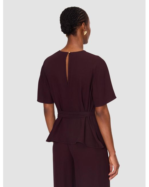 Joseph Red Atheris Crepe Blouse