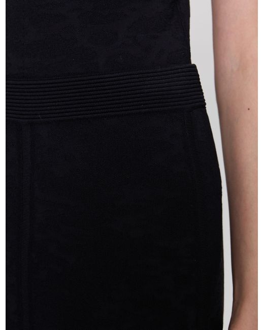 Joseph Black Helius Leopard Jacquard Milano Skirt