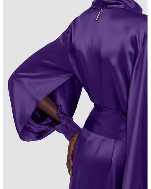 Joseph Purple Cels Double Satin Dress
