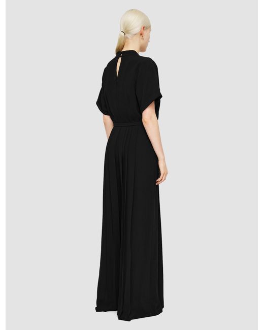 Joseph Black Sofia Airy Plissé Jumpsuit