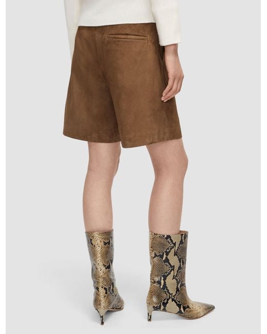 Joseph Natural Suze Light Suede Shorts