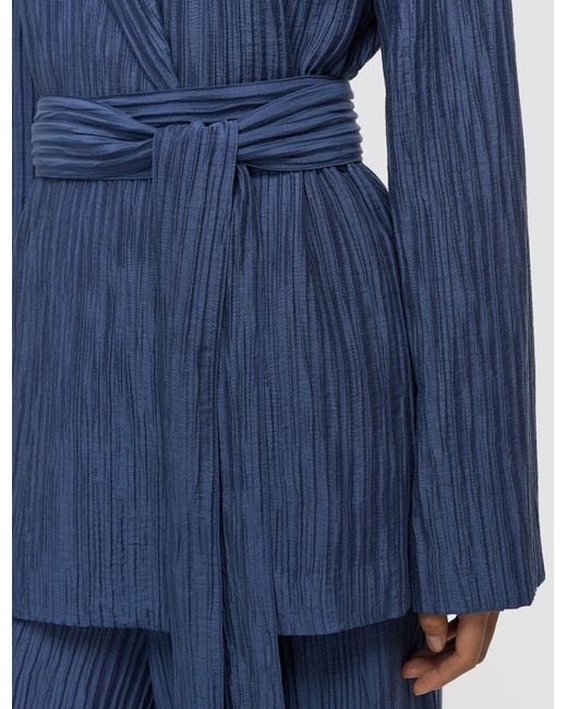 Joseph Blue Nymph Fluid Crinkle Jacket