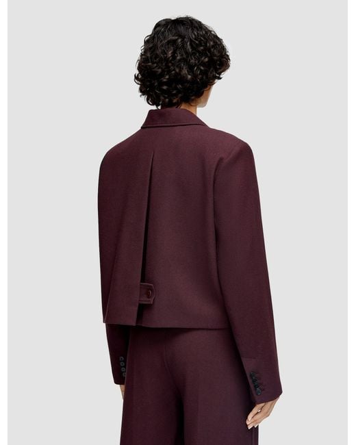 Joseph Red Elia Flannel Wool Jacket
