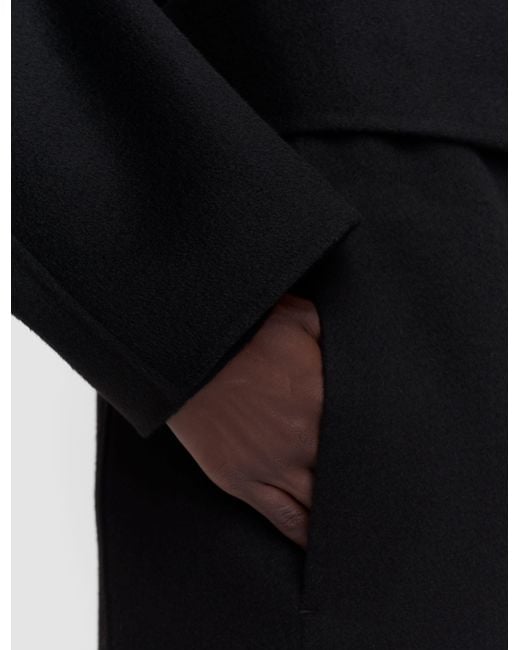 Joseph Black Costana Double Face Cashmere Coat