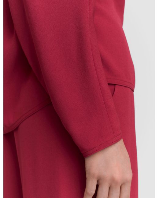 Joseph Red Buick Crepe Blouse
