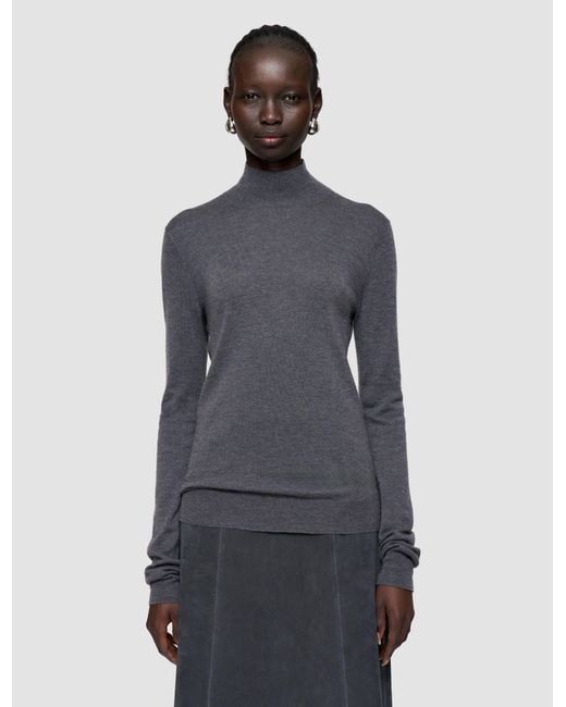 Joseph Blue Cashair High Neck Jumper