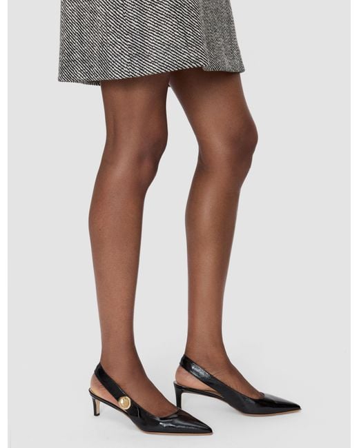 Joseph White Cleo Patent Leather Slingbacks