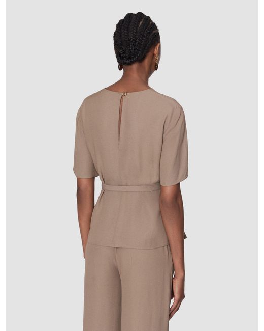 Joseph Natural Atheris Crepe Blouse