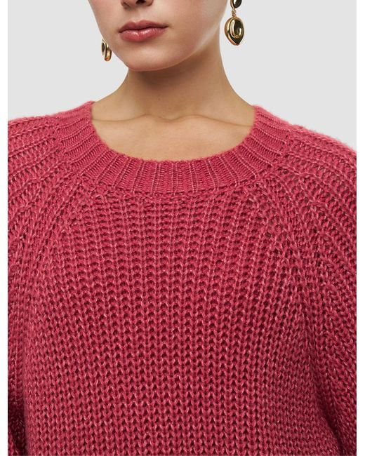 Joseph Red Plamer Wool Cashmere Jumper