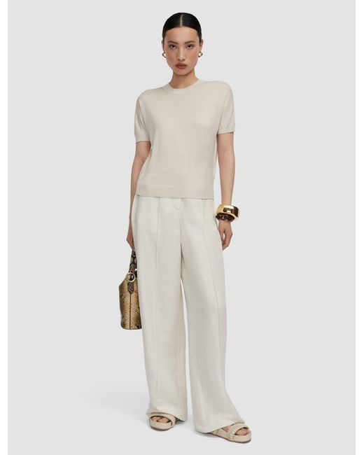 Joseph Natural Jana Silk Knit Top