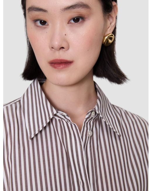 Joseph Multicolor Theia Cotton Stripe Shirt