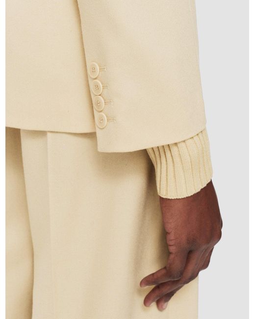 Joseph Natural Light Wool Flannel Jaden Jacket