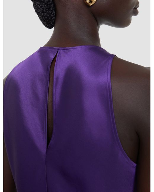 Joseph Purple Ritz Double Satin Top